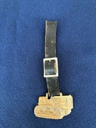 Vintage Caterpillar Tractor Co.  Peoria Il Advertising Watch Fob