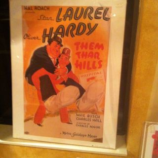 Laurel & Hardy.  Poster From 1978 Ira Roberts Usa