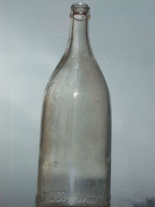 clear embossed glass 1 pint 14 FLD.  oz.  bottling Co.  Philadelphia,  Pa. 7