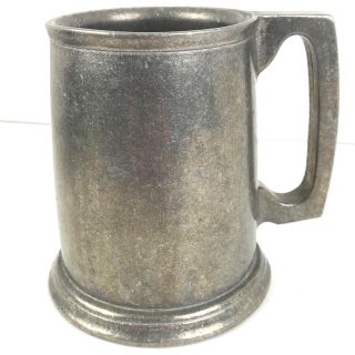 Carson Freeport Pa Antique Pewter Tankard Beer Stein Mug Stamping On Handle Vtg