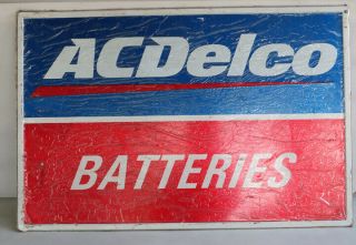 Vintage Ac Delco Batteries Sign Stout Sign Co.