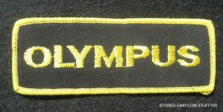 Olympus Camera Embroidered Sew On Patch Photography Photo 4 1/2 " X 1 3/4 "
