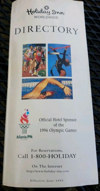 1995 Holiday Inn Worldwide Hotel Directory Crowne Plaza - Sponsor 1996 Olympic