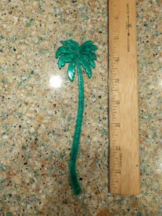 50 Green Palm Tree Leaves 7 " Acrylic Reusable Tropical Drink Cocktail Stirrers