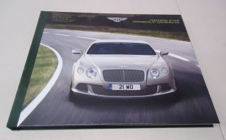 Bentley Continental Gt And Continental Gt Convertible W12 Dealer Brochure Book
