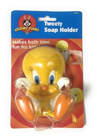 Vintage 1998 Tweety Bird Soap Holder - Bathroom Looney Tunes Collectible 90’s