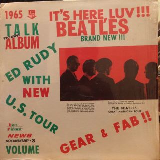 The Beatles It’s Here,  Luv Ed Rudy Volume 3 Lp L - 1002 Orig Large Red Print Nm