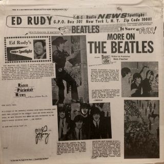 THE BEATLES It’s Here,  Luv ED RUDY Volume 3 LP L - 1002 orig Large RED print NM 2