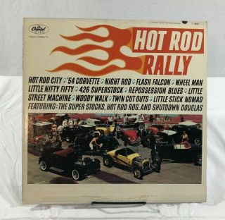 Hot Rod Rally Lp Vintage Surf Rock & Roll Music 1963 Mono Capitol Records T 1997