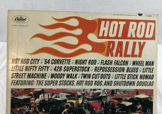 Hot Rod Rally LP Vintage Surf Rock & Roll Music 1963 Mono Capitol Records T 1997 2