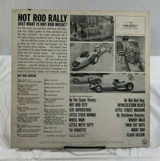 Hot Rod Rally LP Vintage Surf Rock & Roll Music 1963 Mono Capitol Records T 1997 4