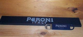 Peroni Italy Beer Bar Runner Rail Mat Coaster & Bottle Opener
