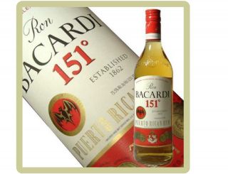 Bacardi 151 Rum Logo Refrigerator / Tool Box Magnet