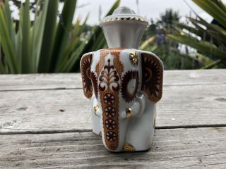 Rare Elephant Mlesna Tea Caddy Lanka Porcelain Sri Lanka Figure Jp