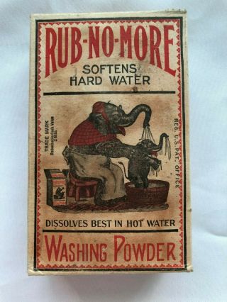 Vintage Rub - No - More Washing Powder Cardboard Box W/ Content