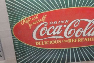 SCARCE 1923 DRINK COCA COLA BURST GENERAL STORE SIGN SODA POP COKE BOTTLE GAS 66 2