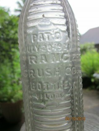 Rapid City,  South Dakota " Orange Crush Co " Soda Bottle (pat.  7/20/1920)