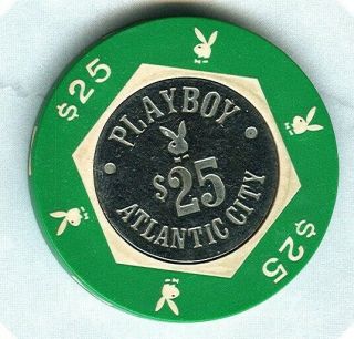 Playboy Casino (atlantic City) $25 Chip (pla - 25a) (su).  Xls