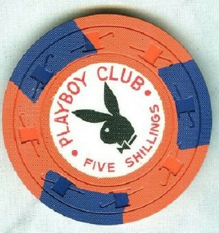 Playboy Club Casino (uk) (5 Shillings) Chip (su).  Xls
