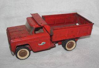 Thriftchi Vintage Structo Pressed Steel Red Dump Truck