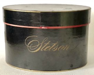 Vintage Stetson Men’s Hat Salesman Sample Gift Certificate Mini Small Oval Box