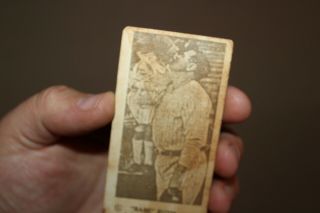 RARE 1920s BABE RUTH CANDY BASEBALL CARD COLLECT ALL 6 TO GET A SIGNED FAVORITE 3
