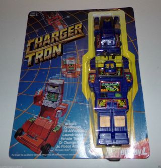 1984 Blue Charger Tron Antagatron Electronic Robot Buddy L - Moc