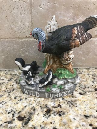1986 Mini Wild Turkey And Skunks No.  12 Decanter Austin Nichols