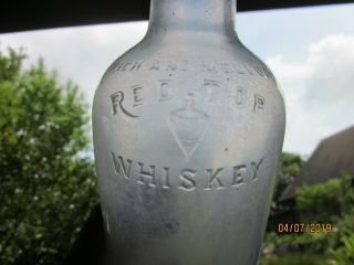" Red Top Whiskey " (picture) Whiskey Bottle 1910 - 20