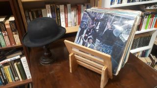 Vinyl Record Display Stand LP Storage Rack Wooden Bamboo Album Holder POS Shop 2