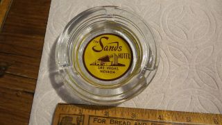 Vintage Glass The Sands Hotel,  Las Vegas Ashtray