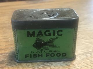 Vintage Magic Fish Food Tin Can