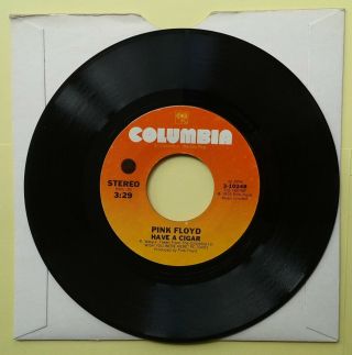 Pink Floyd 7 " Us Issue Welcome To The Machine Have A Cigar 3 - 10248 Columbia Rare
