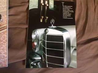 1970s Mercedes Benz 600 Sedan Special Options Brochure Prospekt