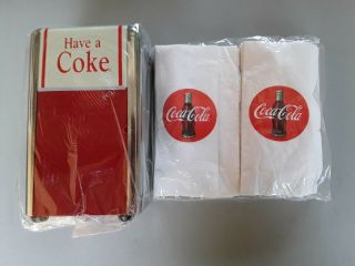 Coca - Cola Coke " Have A Coke " Napkin Dispenser/holder,  Napkins - - Nib