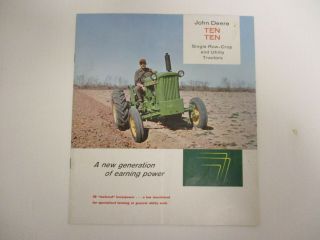John Deere 1010 Single Row - Crop And Utility Tractors Sales Brochures