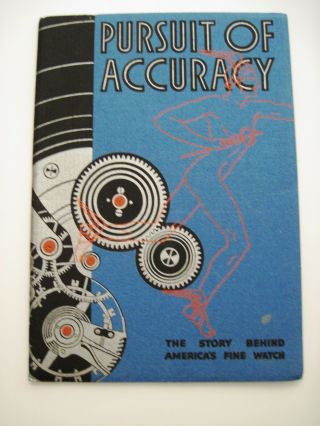 Stunning Vintage " Hamilton Watch Co.  " Booklet Titled " Pursuit Of Accuracy "