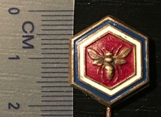 Beekeeping Association Kingdom Of Yugoslavia Pin Badge Bee (662. )