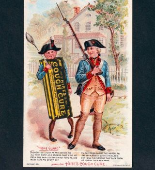 Hires Cough Cure 1891 Antique Victorian Fantasy Medicine Advertising Trade Card