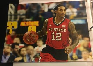 Anthony Cat Barber 8x10 Signed Photo Nc State Wolfpack