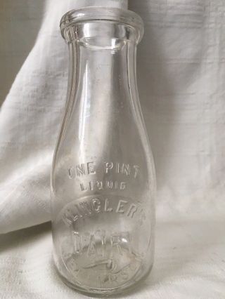 Vintage Pint Milk Bottle Klinger 