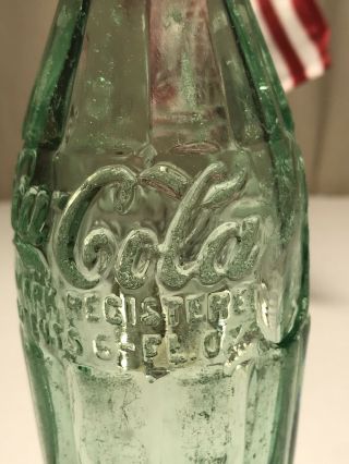 PATD DEC 25 1923 Coca - Cola Hobbleskirt Coke Bottle TARBORO N C North Carolina 7