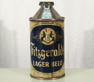 Fitzgeralds Lager Irtp High Profile Cone Top Beer Can Troy York Ny Fitz Bros