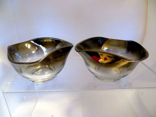 Two Replacement Dorothy Thorpe Silver Fade Bowls 5 "