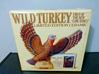 Wild Turkey 1st In The Lore Series Handcrafted Porcelain Decanter Limited Ed.
