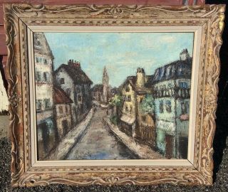 Vintage French Impressionist Oil Painting - Indistinctly Signed ? Masson