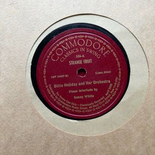 BILLIE HOLIDAY 1940s COMMODORE 78 ALBUM 4 RECORDS - STRANGE FRUIT ETC,  RARE 2