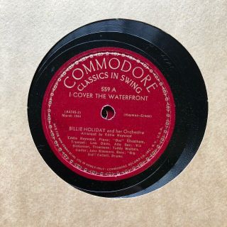 BILLIE HOLIDAY 1940s COMMODORE 78 ALBUM 4 RECORDS - STRANGE FRUIT ETC,  RARE 4