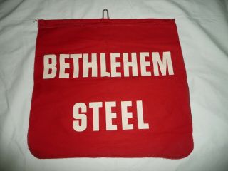 Vintage Bethlehem Steel Safety Truck Flag 1950s 1960s