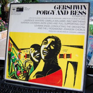 Gershwin : Porgy And Bess.  (complete).  X3 Lp Box Set.  Cbs Uk 1968.